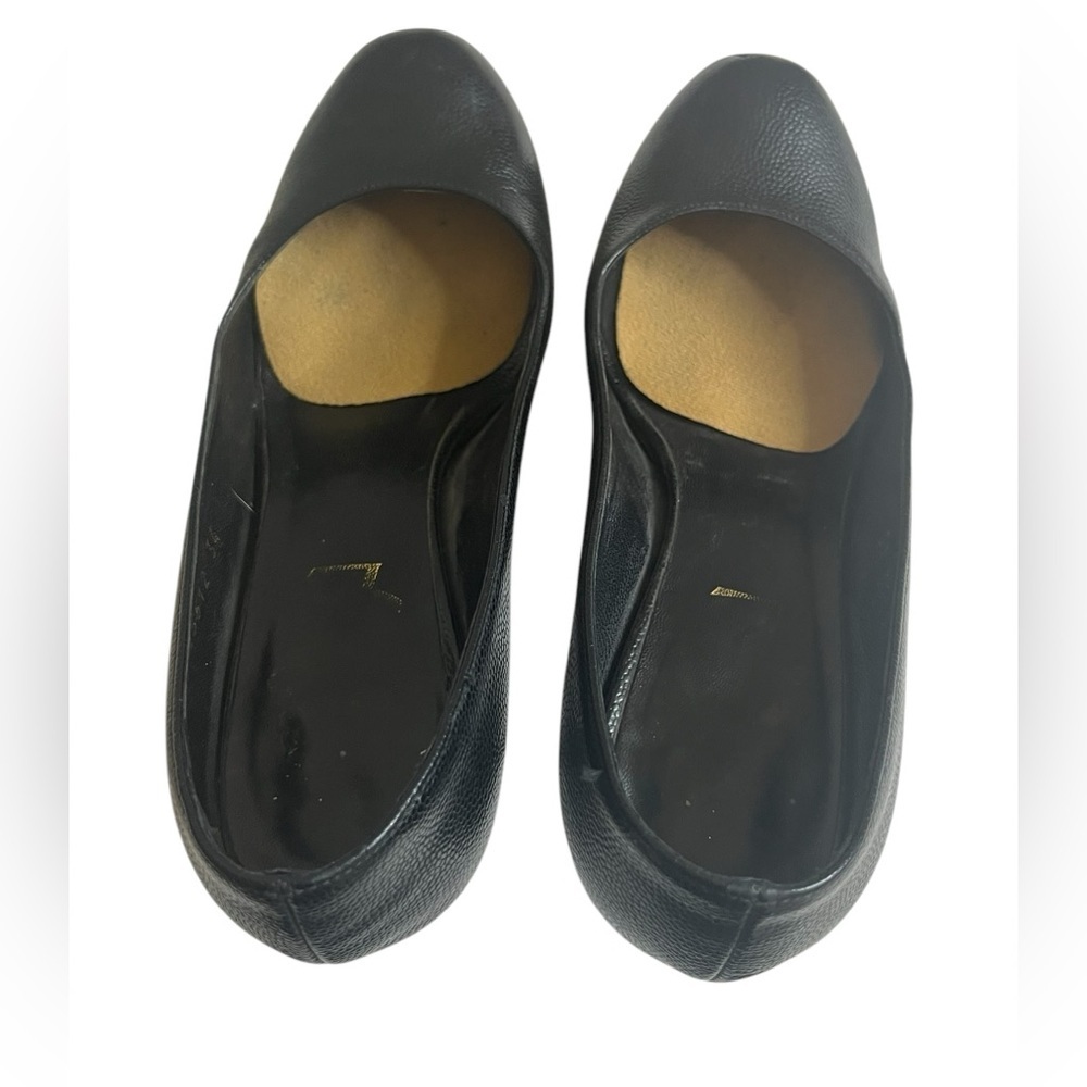 YSL Yves Saint Laurent Embossed Leather Pumps Heels Black size 34 - Picture 10 of 16